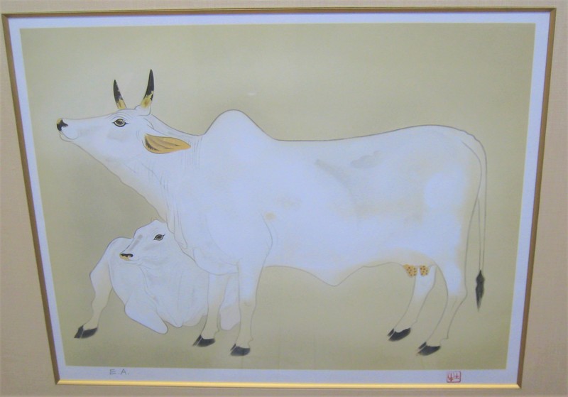 奥村 土牛／聖牛　複製画額装 奥村 土牛／聖牛 複製画額装